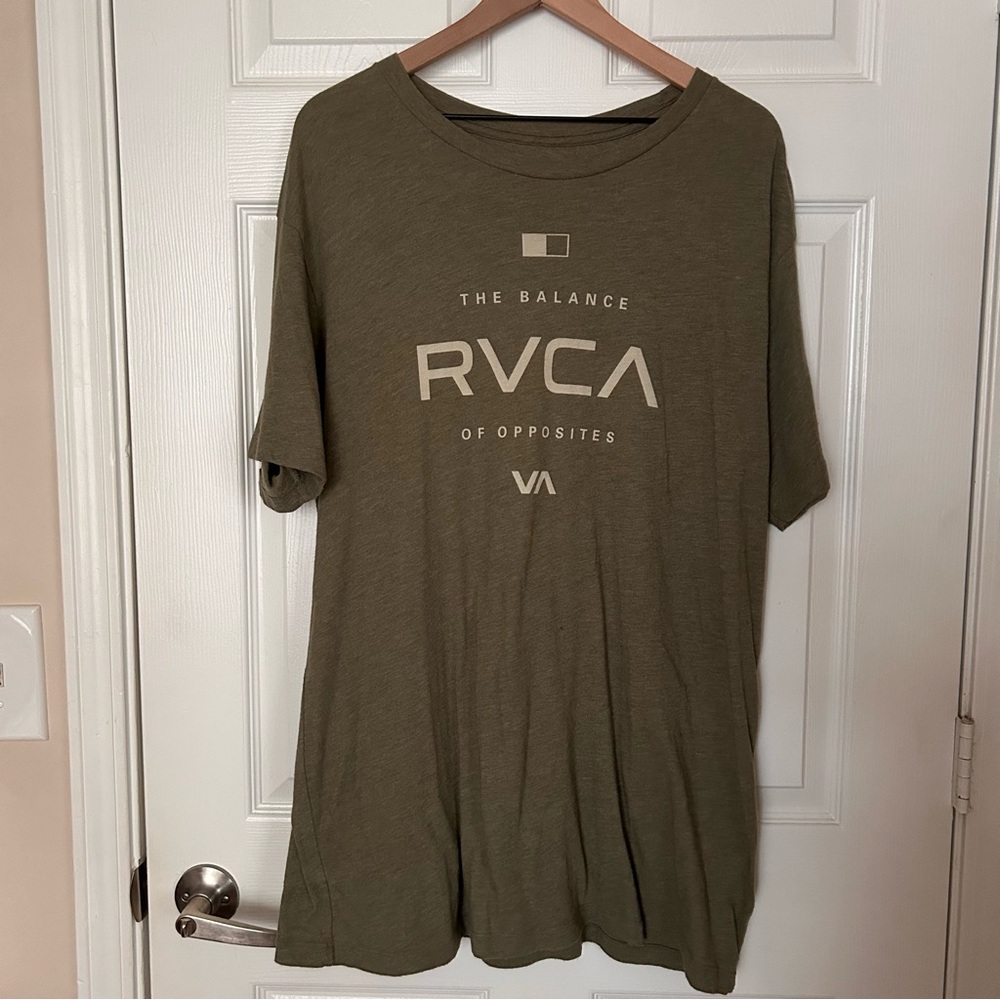 RVCA Khaki Short Sleeve Tee